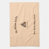 Ik heb vandaag grappig Emoticon geportretteerd Theedoek (Verticaal)