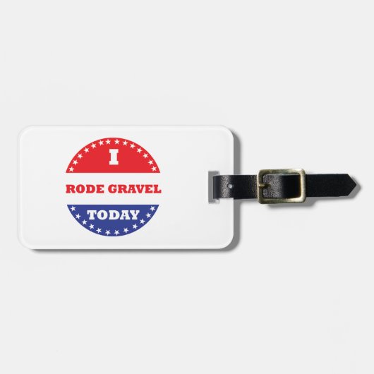 Ik heb vandaag grind gereden bagagelabel (Voorkant horizontaal)