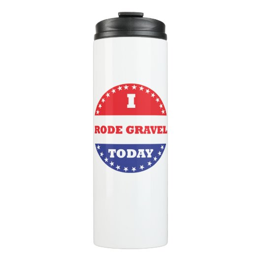 Ik heb vandaag grind gereden thermosbeker (Voorkant)