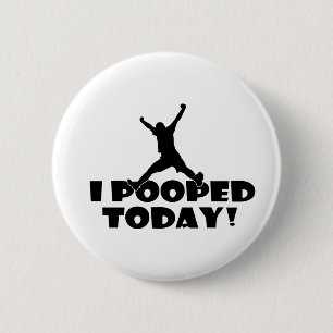 IK HEB VANDAAG HARTELIJK grappig Joke Gift Cadeau Ronde Button 5,7 Cm