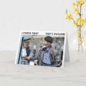 IK HEB VANDAAG OVER DE HILL BIRTHDAY-KAARTEN GESPE KAART (Gele Bloem)