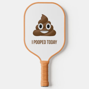 Ik heb vandaag Poo Emoji gepoold Pickleball Paddle