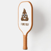 Ik heb vandaag Poo Emoji gepoold Pickleball Paddle (Links)