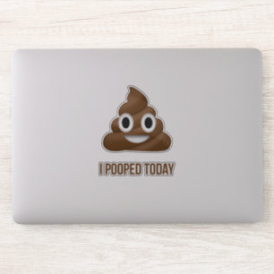 Ik heb vandaag Poo Emoticon Sticker