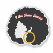 Ik heb vandaag tijd sticker (Voorkant)