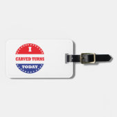 Ik heb vandaag Turns gemaakt Bagagelabel (Voorkant horizontaal)