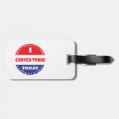 Ik heb vandaag Turns gemaakt Bagagelabel (Achterkant horizontaal)