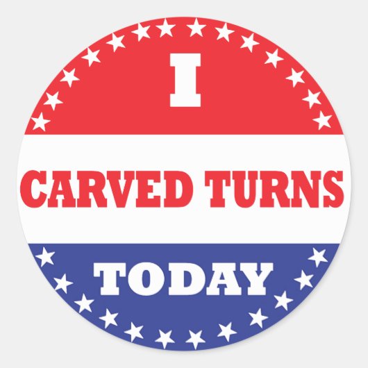 Ik heb vandaag Turns gemaakt Ronde Sticker (Voorkant)