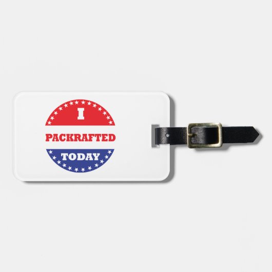 Ik heb vandaag verpakt bagagelabel (Voorkant horizontaal)