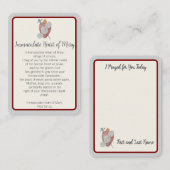 "Ik heb vandaag voor je gebeden" Onbevlekt Hart No Notitiekaartje (Voorkant / Achterkant)