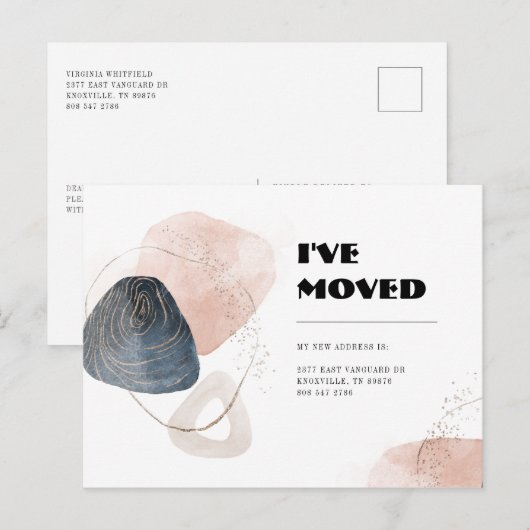 Ik heb Verandering van de Beweging van de Typograf Briefkaart (Voorkant / Achterkant)