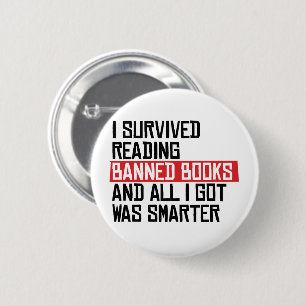 Ik heb verboden boeken gelezen ronde button 5,7 cm