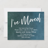 Ik heb verplaatst, getextureerd, unieke Blauwgroen Kaart (Voorkant)