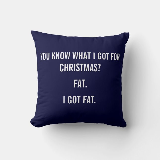 IK HEB VET VOOR CHRISTMAS FUNNY PILLOW KUSSEN (Voorkant)