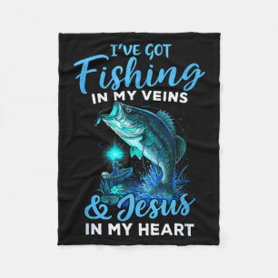 Ik Heb Vissen In Mijn Aderen & Jezus In Mijn Hart Fleece Deken