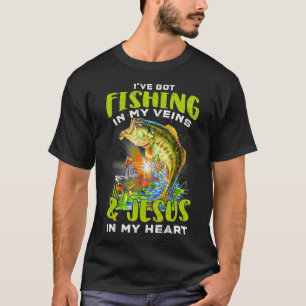 Ik Heb Vissen In Mijn Aderen & Jezus In Mijn Hart T-shirt