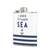 Ik heb Vitamine Zee Navy Anchor Quote nodig Heupfles (Links)