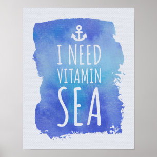 Ik heb vitamine-Zee nodig Poster