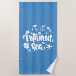 Ik heb vitamine-Zee nodig Strandlaken