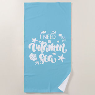 Ik heb vitamine-Zee nodig Strandlaken
