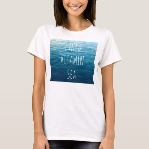 IK HEB VITAMINE ZEE NODIG - T-shirt met zee achter