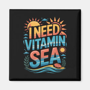 Ik heb vitamine zee zomer strand vakantie sfeer no magneet