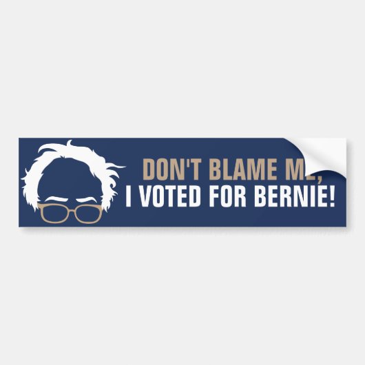 Ik heb voor Bernie gestemd. Bumpersticker (Voorkant)