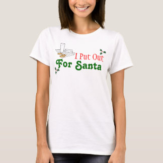 Ik heb voor de kerstman uitgedeeld. t-shirt