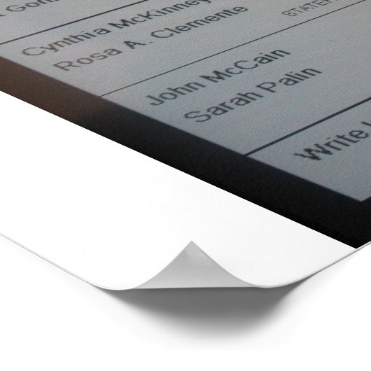 IK HEB VOOR DE TERUGKOPAMA GESTEMD POSTER (Hoek)