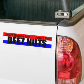 Ik heb voor Deez Nuts gestemd. Bumpersticker (Op Truck)