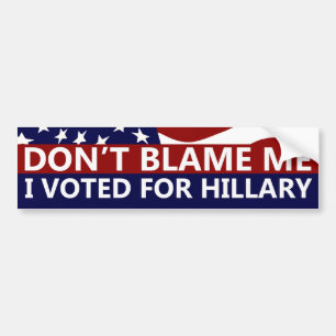 Ik heb voor Hillary gestemd. Bumpersticker