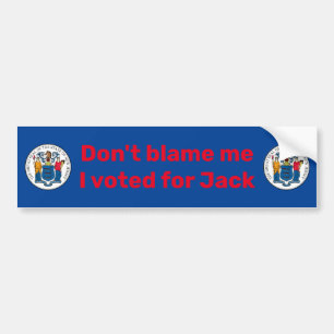 Ik heb voor Jack (Ciattarelli) Bum gestemd. Bumpersticker