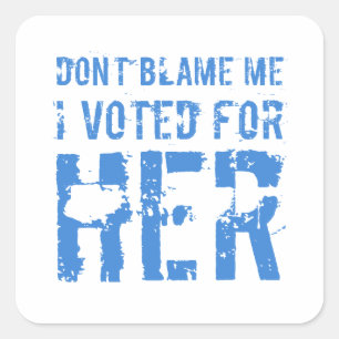 Ik heb voor Kamala Harris gestemd Vierkante Sticker