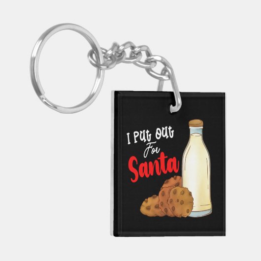 Ik heb voor Kerstmis vakantie familie uitgezet Sleutelhanger (Voorkant Links)