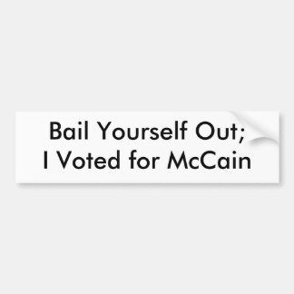 Ik heb voor McCain gestemd Bumpersticker