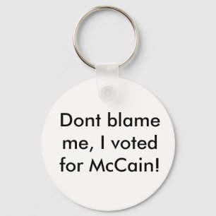Ik heb voor McCain gestemd. Sleutelhanger