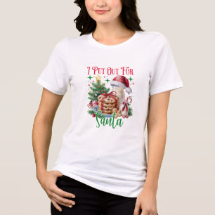Ik heb voor Santa Funny Christmas Tri-Blend Shir g Shirt