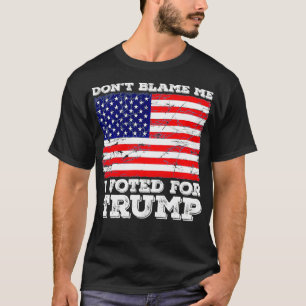 Ik heb voor Trump gestemd, Amerikaanse vlag 4t. T-shirt