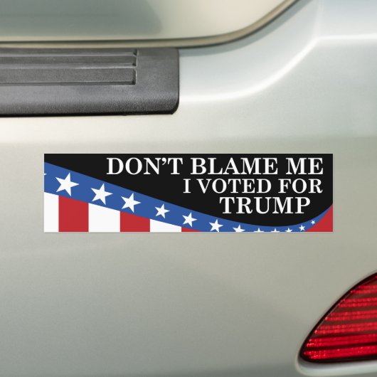 Ik heb voor Trump gestemd Bumpersticker (Op auto)