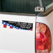 Ik heb voor Trump gestemd Bumpersticker (Op Truck)