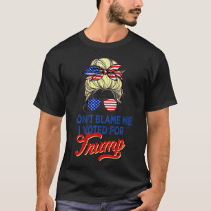 Ik heb voor Trump Messy Bun gestemd. T-shirt