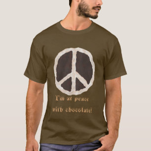 Ik heb vrede met chocolade t shirten t-shirt