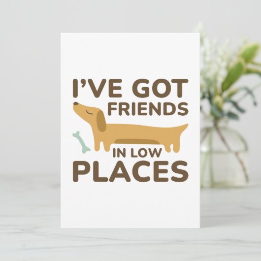 Ik heb vrienden op kleine plekken bedankkaart (Staand voorkant)