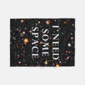 Ik heb wat ruimte nodig fleece deken (Voorkant (Horizontaal))