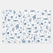 Ik heb wat ruimte-UFO-patroonpatroonbeelden nodig Inpakpapier Vel (Voorkant)
