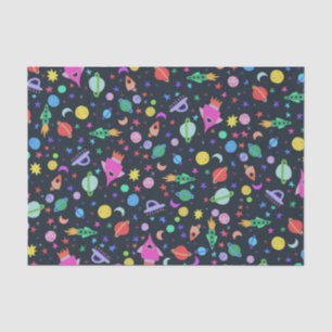 Ik heb wat ruimte-UFO-raket-patrooncadeau nodig Tissuepapier