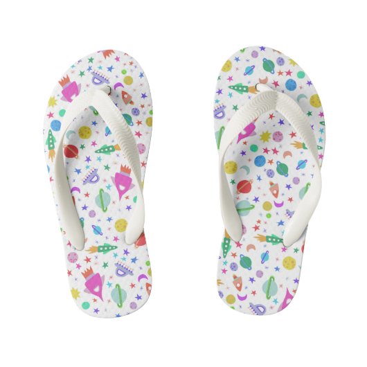 Ik heb wat ruimte-universum UFO PLanets Pattern no Kinder Teenslippers (Voetbed)