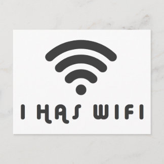 IK HEB WIFI INTERNET BRIEFKAART