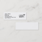 Ik heb wifi internet nodig mini visitekaartje (Voorkant / Achterkant)