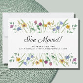 Ik heb Wildflower Moving Aankondiging verplaatst